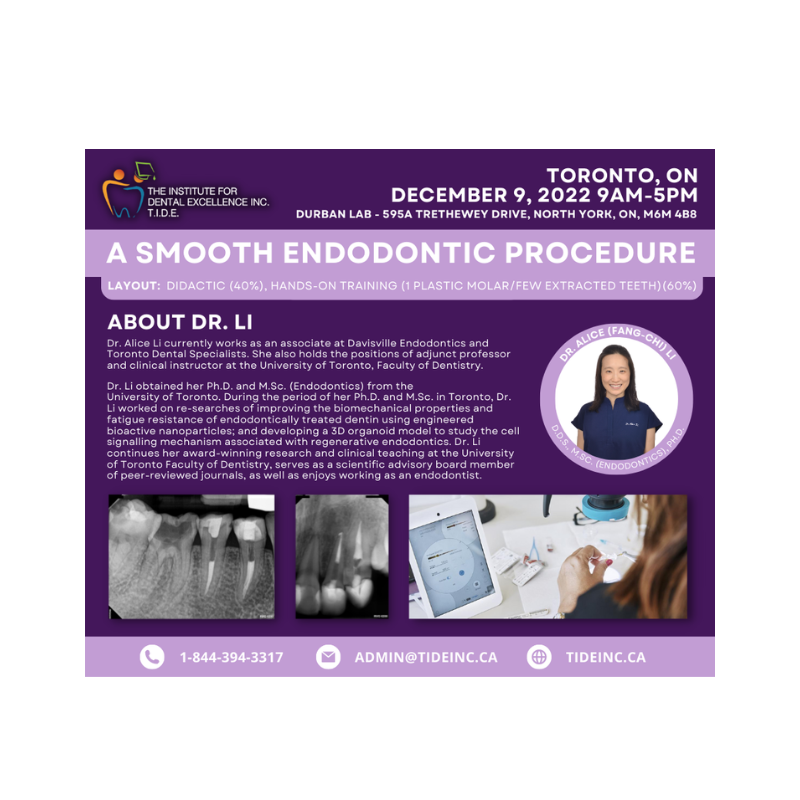 A Smooth Endodontic Procedure [Upcoming Course]