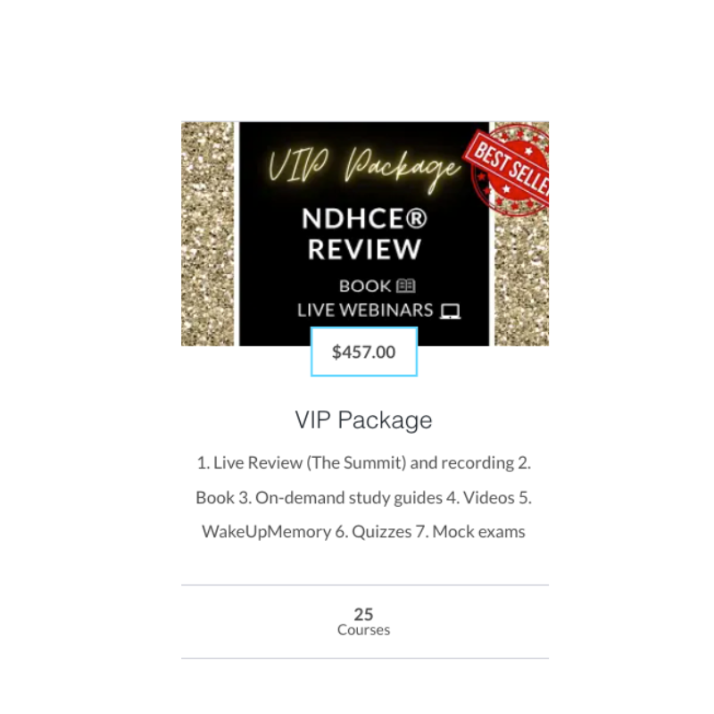 Hygiene Board Review - VIP Package